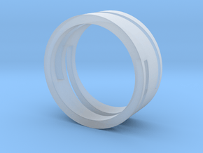 geometric ring 01 16,6-12-6 in Clear Ultra Fine Detail Plastic