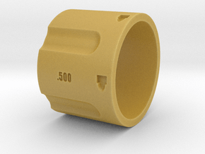 500 5-Shot Revolver Cylinder, Ring Size 12 in Tan Fine Detail Plastic