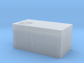 HO scale rooftop air conditioning unit in Clear Ultra Fine Detail Plastic