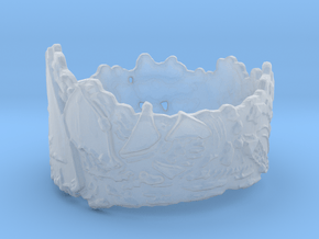 Cloud Ships #1, Ring Size 12 in Clear Ultra Fine Detail Plastic