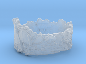 Cloud Ships #1, Ring Size 7 in Clear Ultra Fine Detail Plastic
