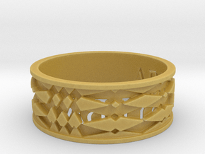 ABLYSSYLBA Ring Size 10.5 in Tan Fine Detail Plastic