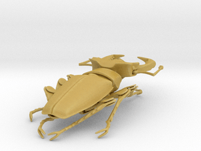 Articulated Stag Beetle (Lucanus cervus) in Tan Fine Detail Plastic