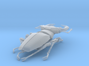 Articulated Stag Beetle (Lucanus cervus) in Clear Ultra Fine Detail Plastic