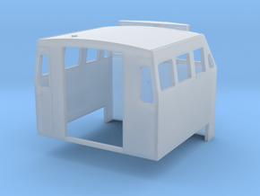 HO 1:87 Scale BQ23-7 cab V2 in Clear Ultra Fine Detail Plastic