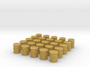 25 Barrels for 10mm (6mm) in Tan Fine Detail Plastic