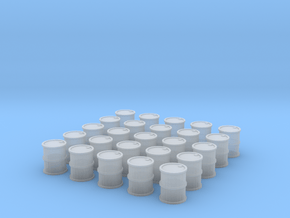 25 Barrels for 10mm (6mm) in Clear Ultra Fine Detail Plastic