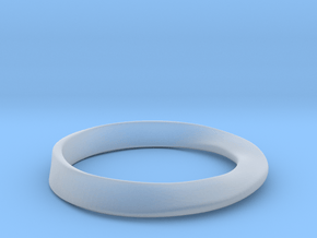 Möbius Ring in Clear Ultra Fine Detail Plastic