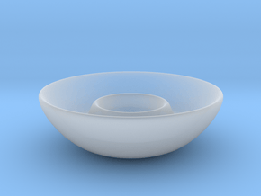 Dipping Dish in Clear Ultra Fine Detail Plastic