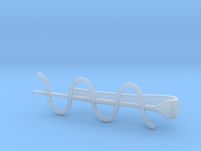 Cosine Wave Tie Bar (Plastics) in Clear Ultra Fine Detail Plastic