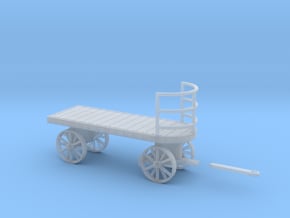 Canadian Railway Postal Baggage Cart - HO (1:87) in Clear Ultra Fine Detail Plastic
