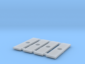 Fahrgestell-Verbindungsklipse für Halberstädter in Clear Ultra Fine Detail Plastic