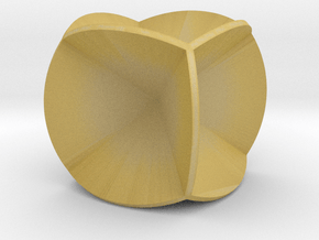 DRAW geo - sphere 06 cut outs in Tan Fine Detail Plastic