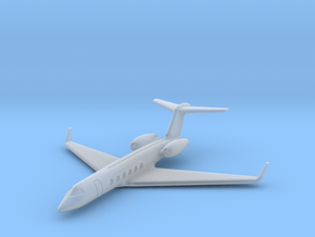 1:700 GulfStream V Business Class Jet Plane.  in Clear Ultra Fine Detail Plastic