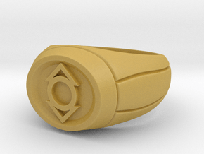 Indigo Lantern Ring in Tan Fine Detail Plastic