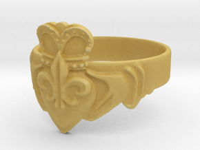 NOLA Claddagh, Ring Size 13 in Tan Fine Detail Plastic