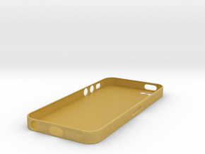 iPhone5 Case (0.7 mm thick) in Tan Fine Detail Plastic