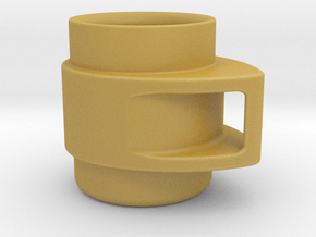 Coffee Mug in Tan Fine Detail Plastic