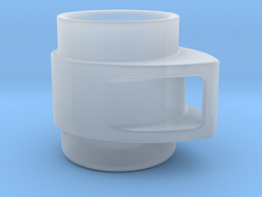 Coffee Mug in Clear Ultra Fine Detail Plastic