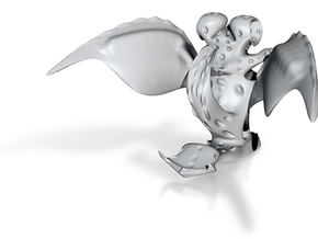 Halloween Demonic Dragon in Clear Ultra Fine Detail Plastic