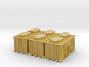 2mm Scale Type L Container X6 in Tan Fine Detail Plastic