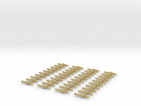 40 missiles / torpedoes in Tan Fine Detail Plastic