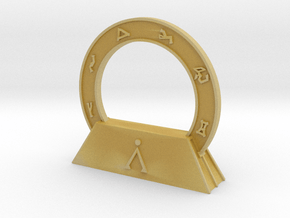 Abydos Stargate with Orion Nebula in Tan Fine Detail Plastic