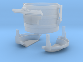 N-scale 16 ft Scrap Bucket in Clear Ultra Fine Detail Plastic