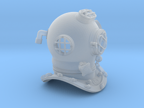 Diving Helmet in Clear Ultra Fine Detail Plastic