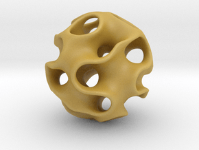 GYRON Sphere - 60mm in Tan Fine Detail Plastic