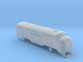 Z Scale EMC FT Locomotive Shell in Clear Ultra Fine Detail Plastic