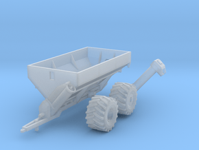 1:160 N Scale Kinze Grain Cart w/ Flotation Tires in Clear Ultra Fine Detail Plastic