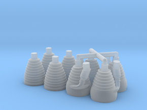 Saturn I H-1 Engines (1:200) in Clear Ultra Fine Detail Plastic