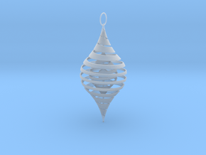 CounterSpiral Ornament in Clear Ultra Fine Detail Plastic