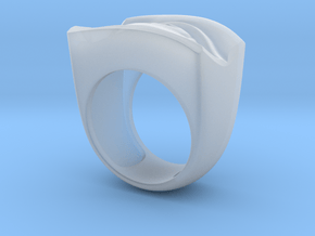 David's Eye Ring Hollow in Clear Ultra Fine Detail Plastic