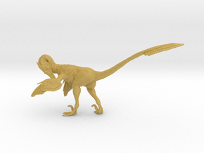1:12 Scale Velociraptor  (Preening) in Tan Fine Detail Plastic