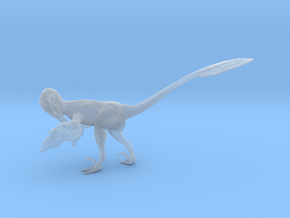 1:12 Scale Velociraptor  (Preening) in Clear Ultra Fine Detail Plastic