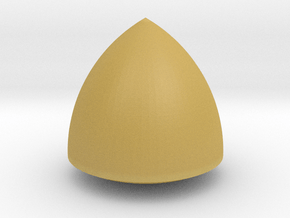 Revolved Reuleaux Triangle in Tan Fine Detail Plastic