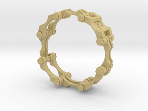 Chain Link  Bracelet 8 inch in Tan Fine Detail Plastic