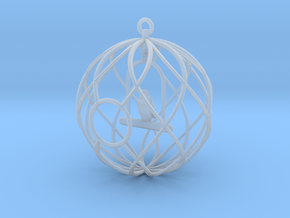 Birdcage Ornament in Clear Ultra Fine Detail Plastic