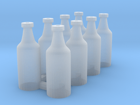 BottlesOScale01 B in Clear Ultra Fine Detail Plastic