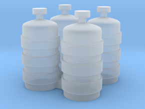 BottlesOScale01 C in Clear Ultra Fine Detail Plastic