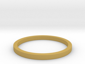 Minimalist Spacer Ring (just under 2mm) Size 5 in Tan Fine Detail Plastic
