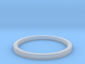 Minimalist Spacer Ring (just under 2mm) Size 5 in Clear Ultra Fine Detail Plastic