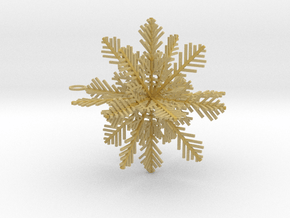 Snowflake for Decoration in Tan Fine Detail Plastic