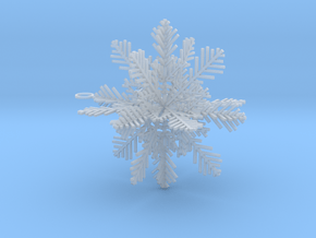 Snowflake for Decoration in Clear Ultra Fine Detail Plastic