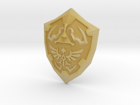 Hylian Shield curved for display in Tan Fine Detail Plastic