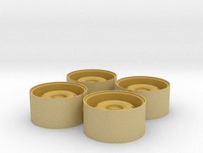 1/24 Rim Set 17" Ats Cup Style in Tan Fine Detail Plastic