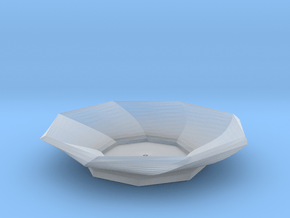 Sake Plate 01 in Clear Ultra Fine Detail Plastic