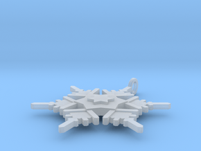 Snowflake Pendant Geni in Clear Ultra Fine Detail Plastic